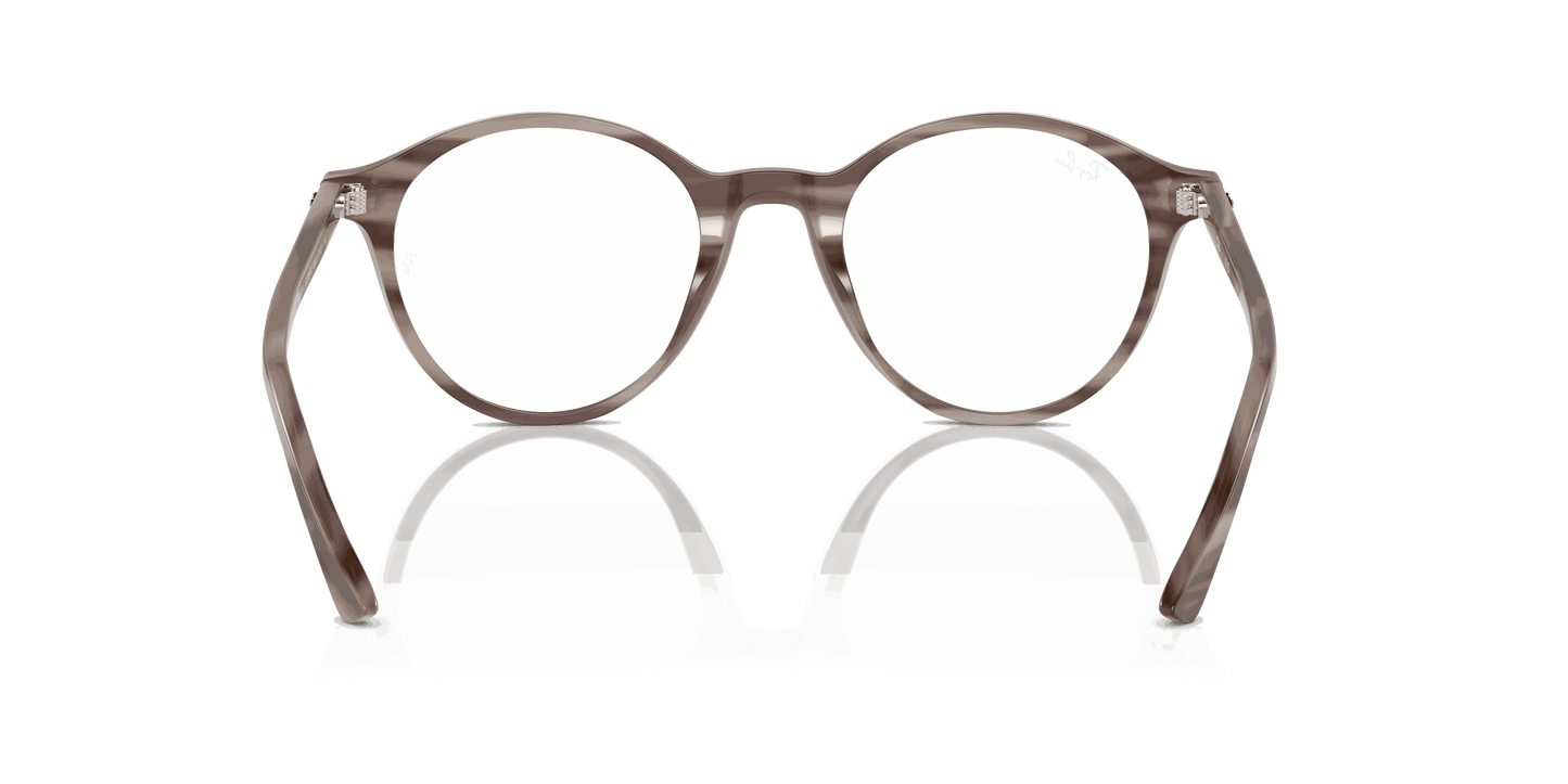 [Clear Lenses, Polished Striped Grey Frame]