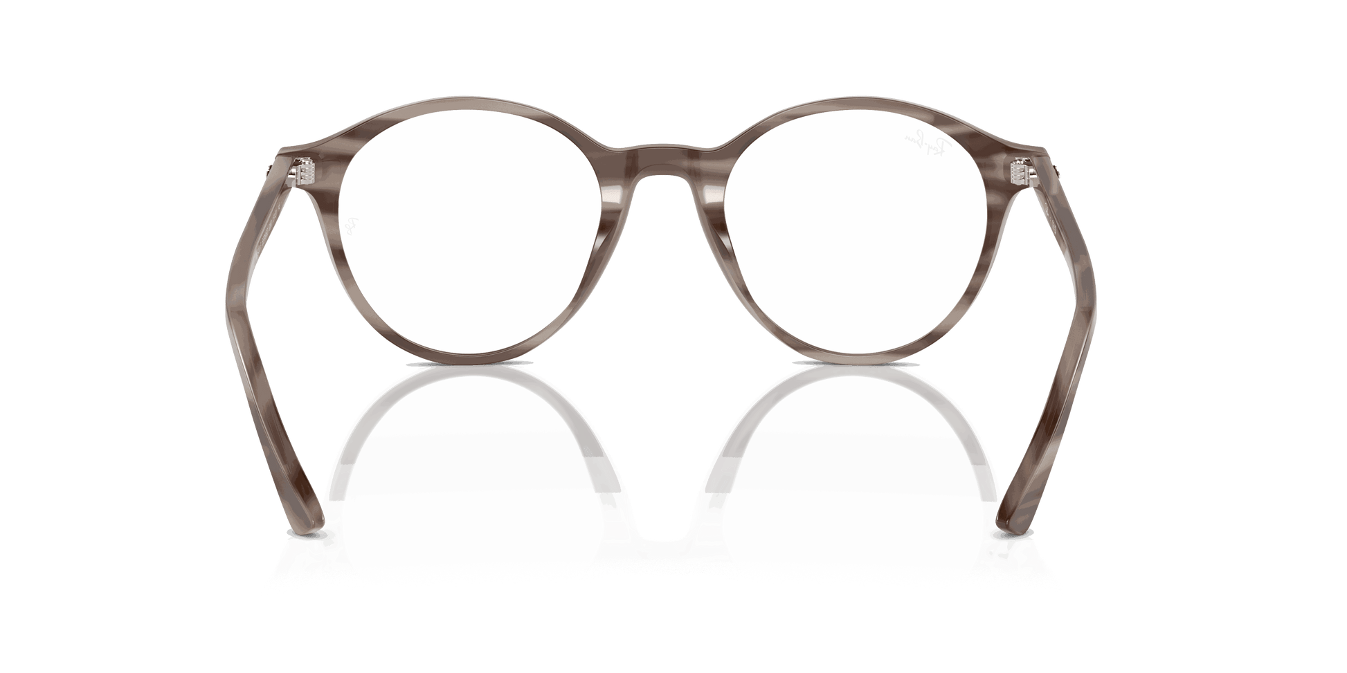 [Clear Lenses, Polished Striped Grey Frame]