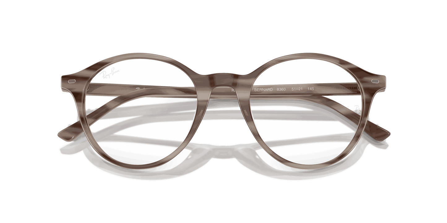 [Clear Lenses, Polished Striped Grey Frame]