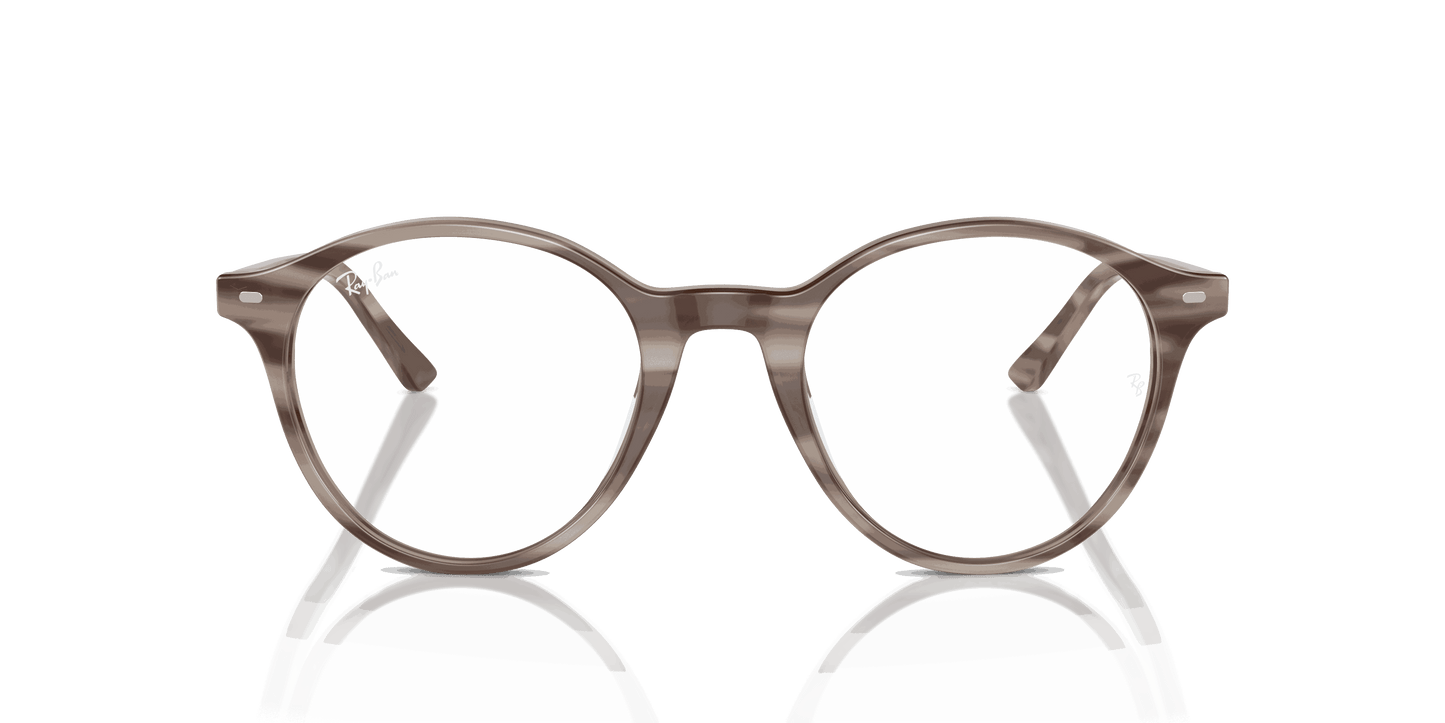 [Clear Lenses, Polished Striped Grey Frame]