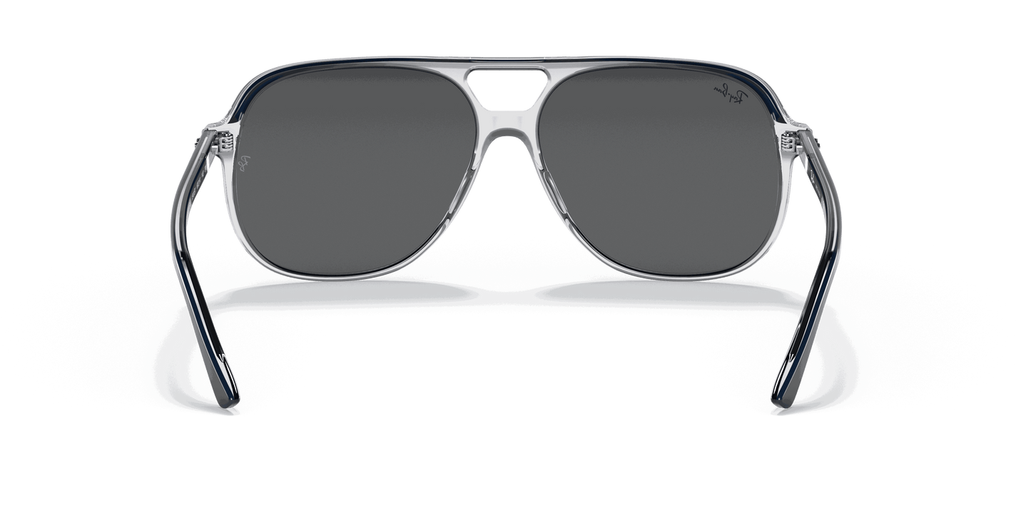 [Dark Grey Lenses, Polished Blue On Transparent Frame]