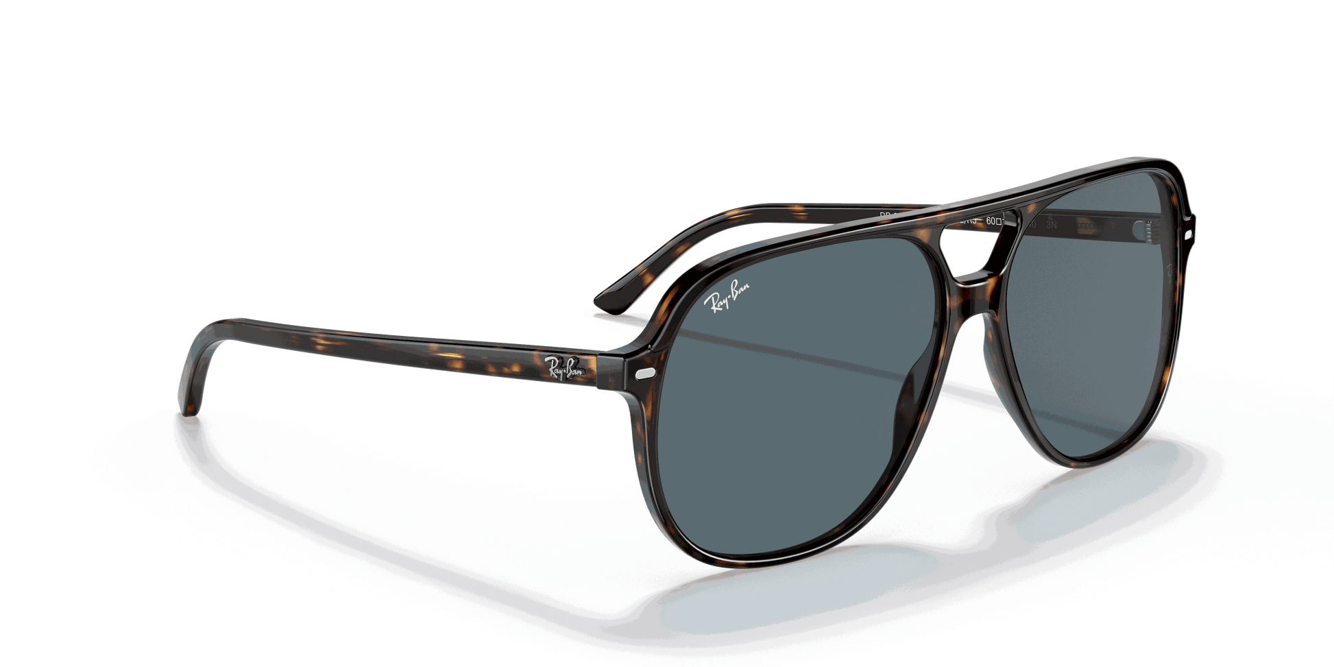 [Blue Lenses, Polished Havana Frame]
