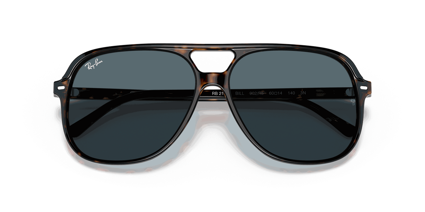 [Blue Lenses, Polished Havana Frame]