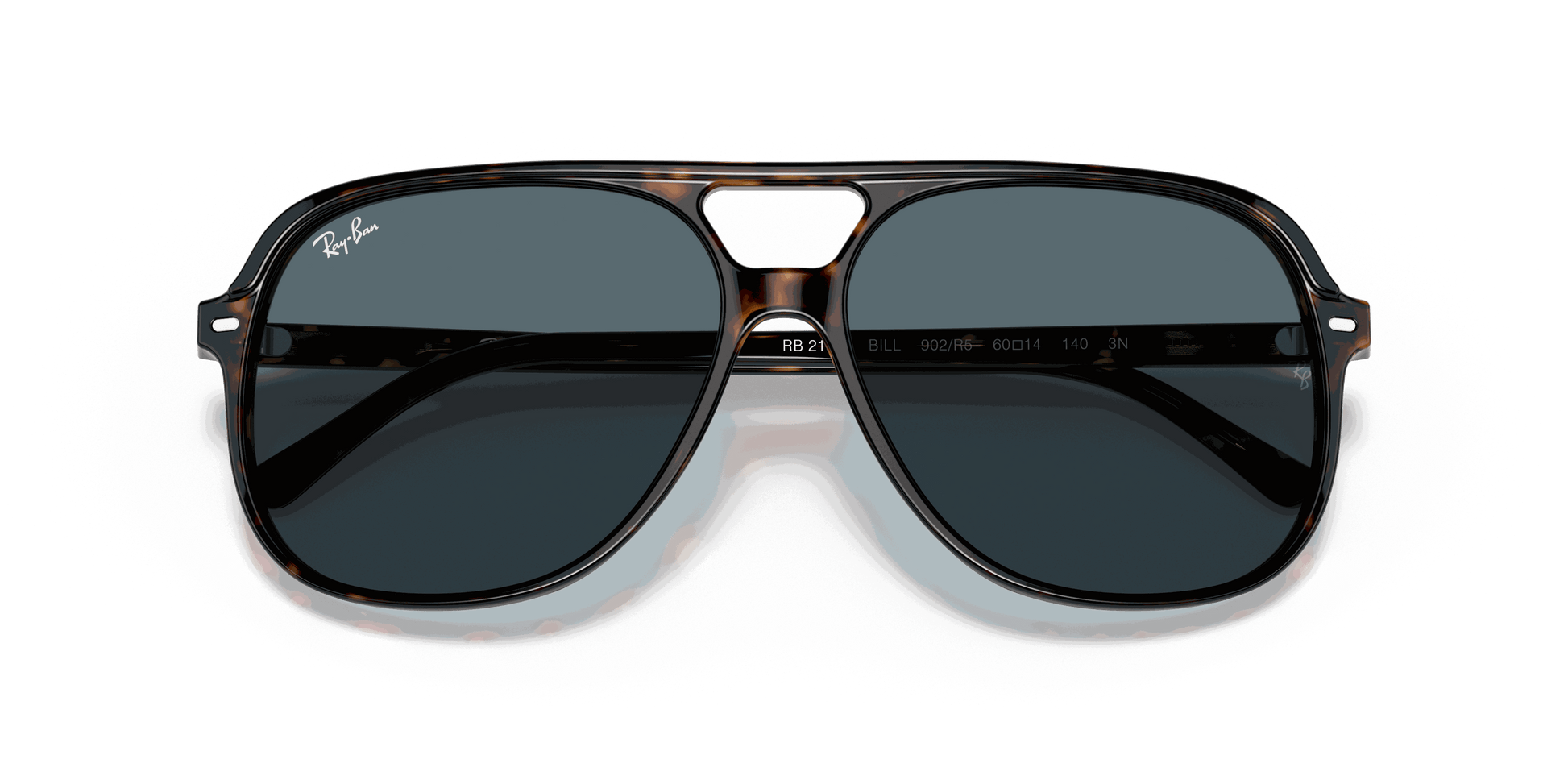 [Blue Lenses, Polished Havana Frame]