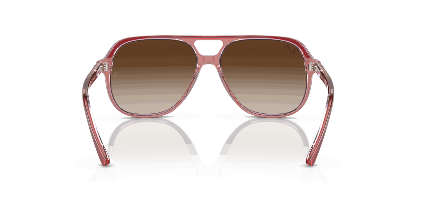 [Brown Lenses, Polished Top Red & Orange & Light Purple Frame]