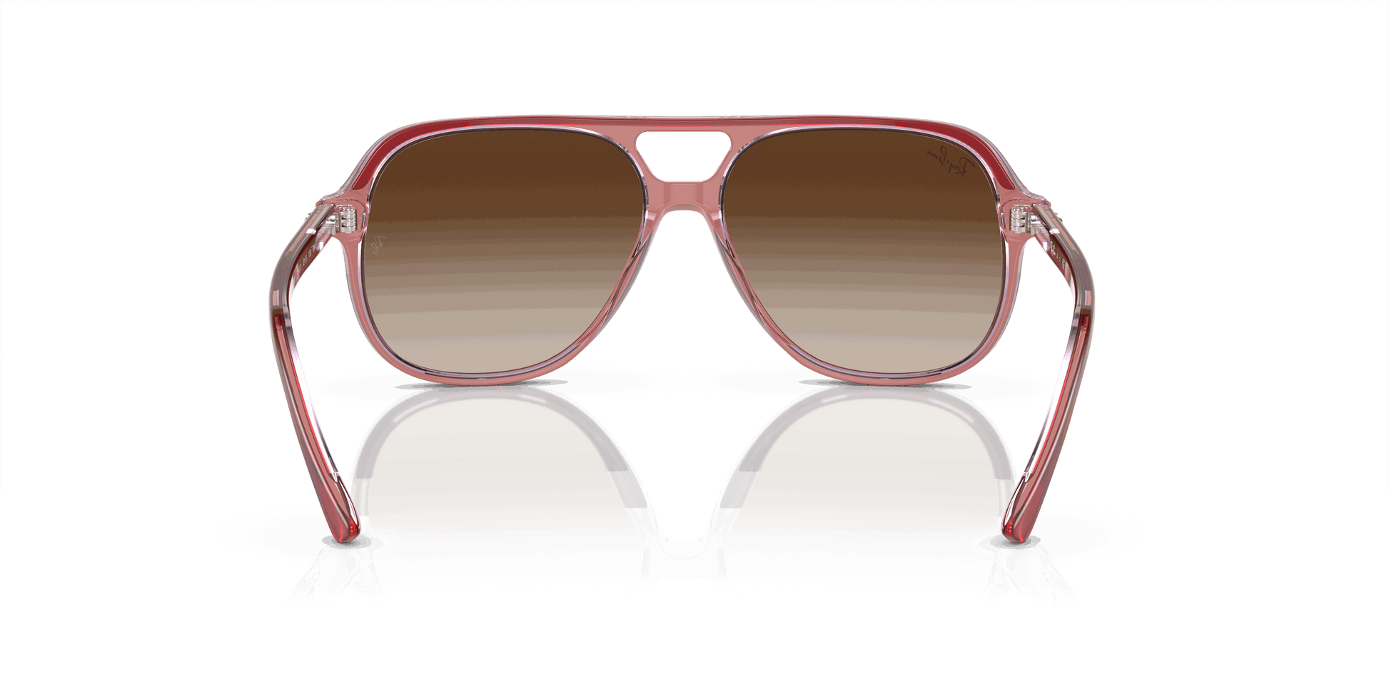 [Brown Lenses, Polished Top Red & Orange & Light Purple Frame]