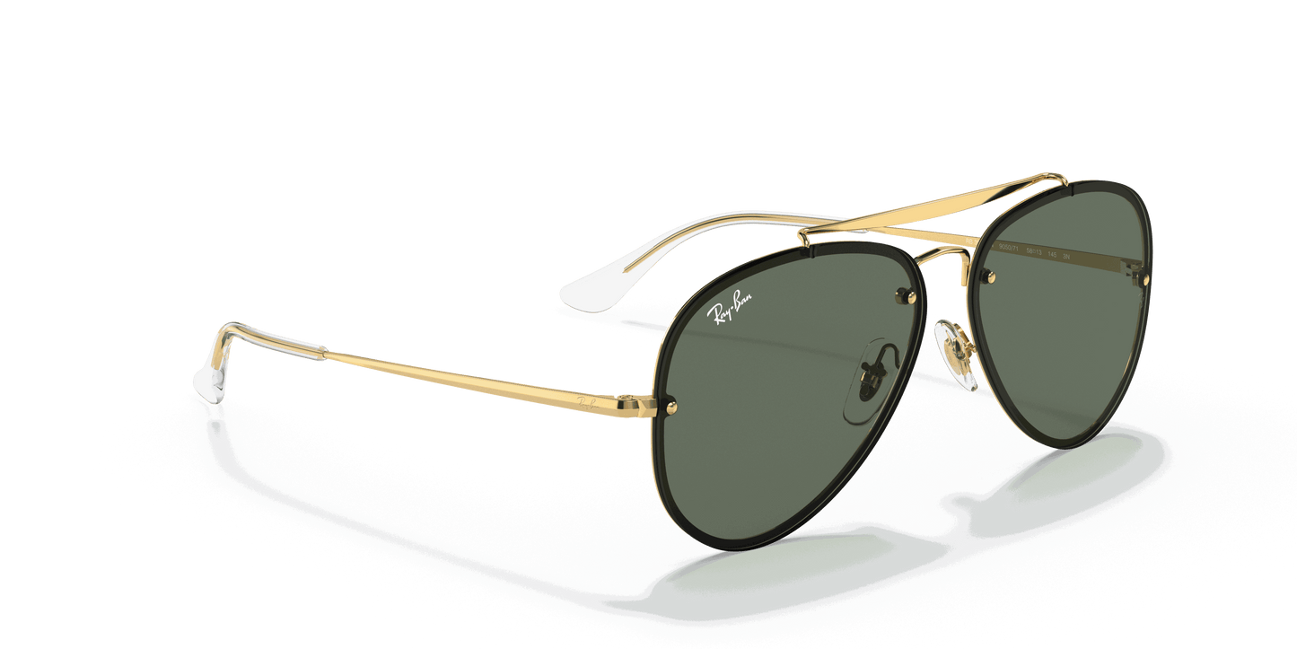 [Dark Green Lenses, Polished Arista Gold Frame]