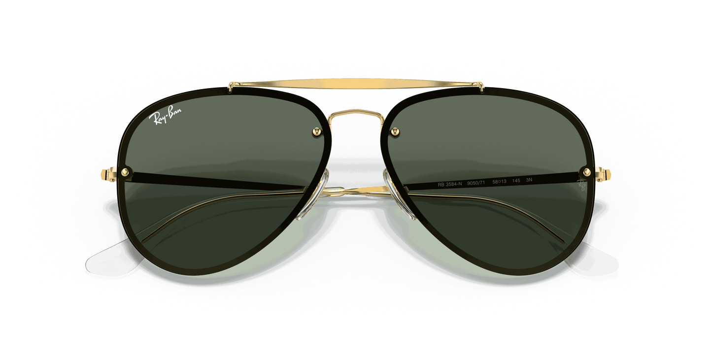 [Dark Green Lenses, Polished Arista Gold Frame]