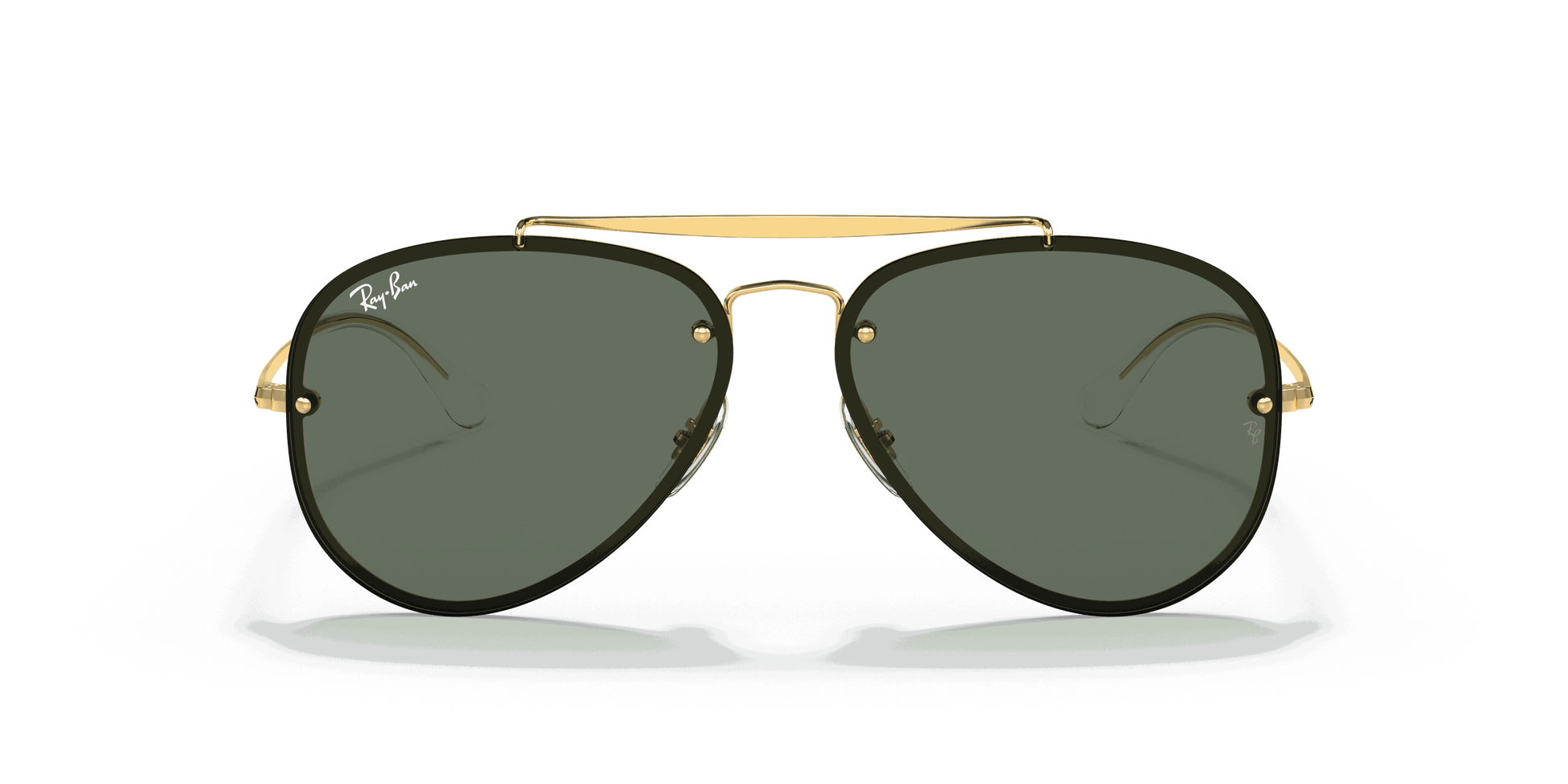 [Dark Green Lenses, Polished Arista Gold Frame]