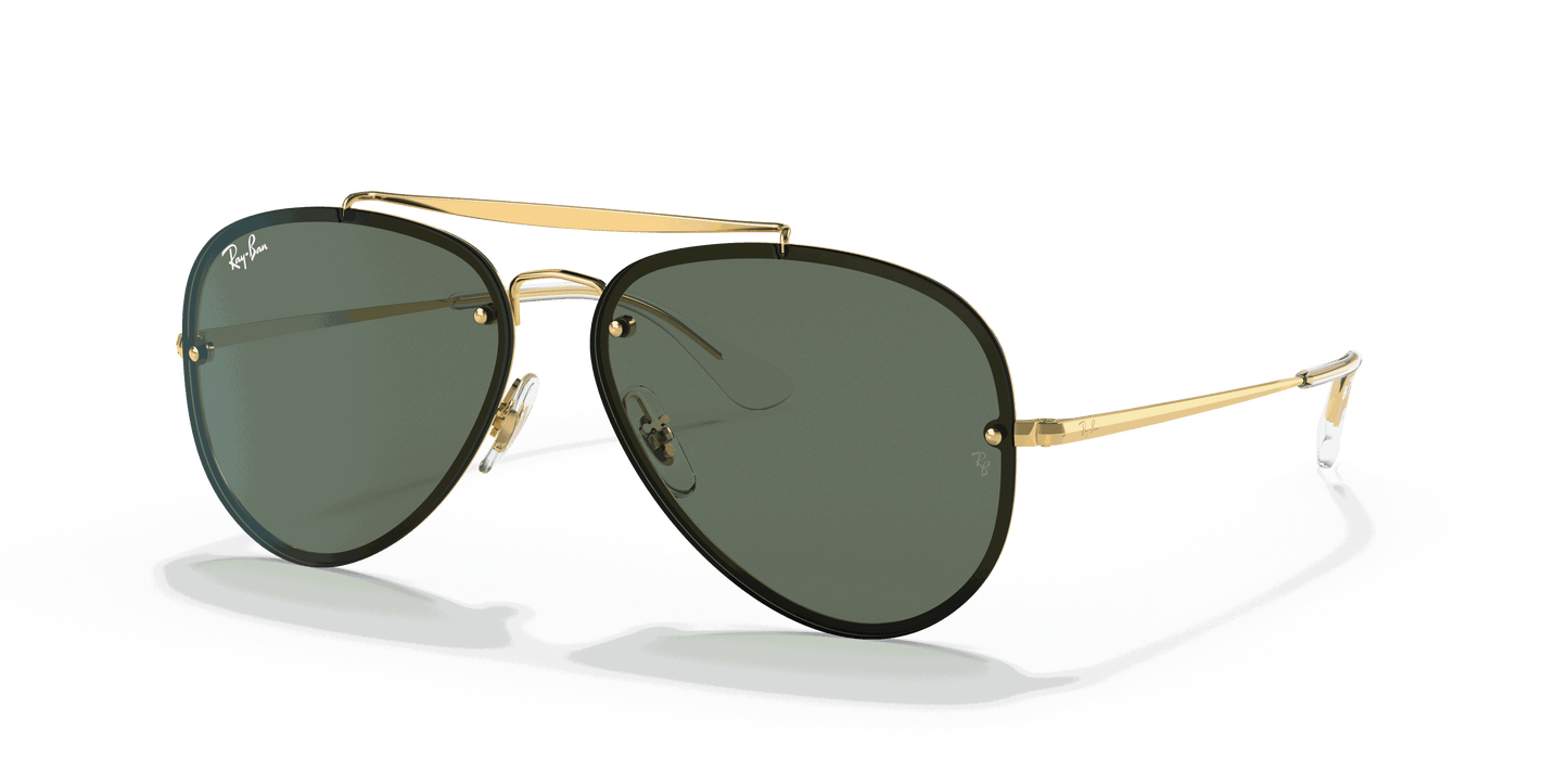 [Dark Green Lenses, Polished Arista Gold Frame]