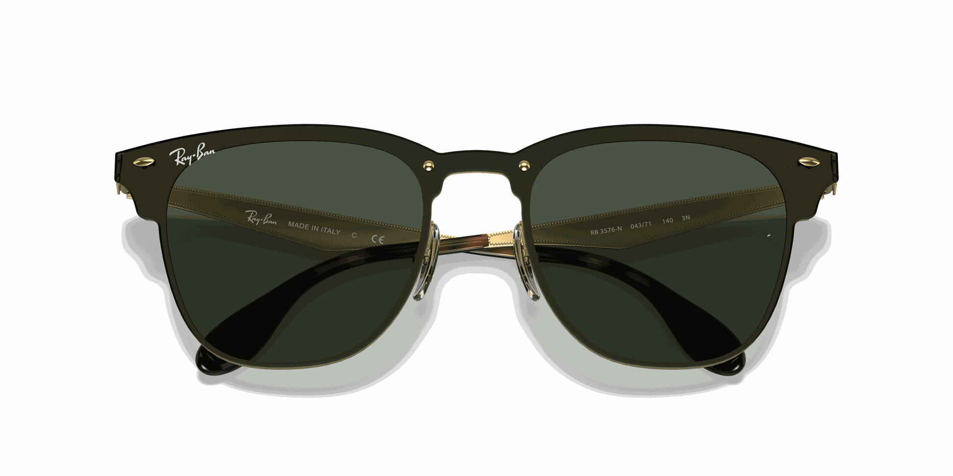 [Dark Green Lenses, Polished Gold Frame]