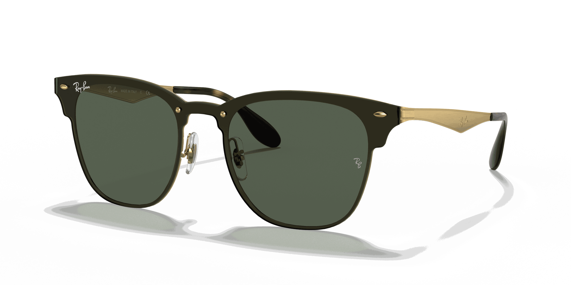 [Dark Green Lenses, Polished Gold Frame]