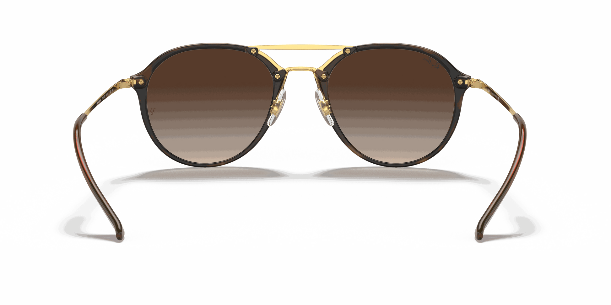 [Brown Gradient Lenses, Polished Light Havana Frame]