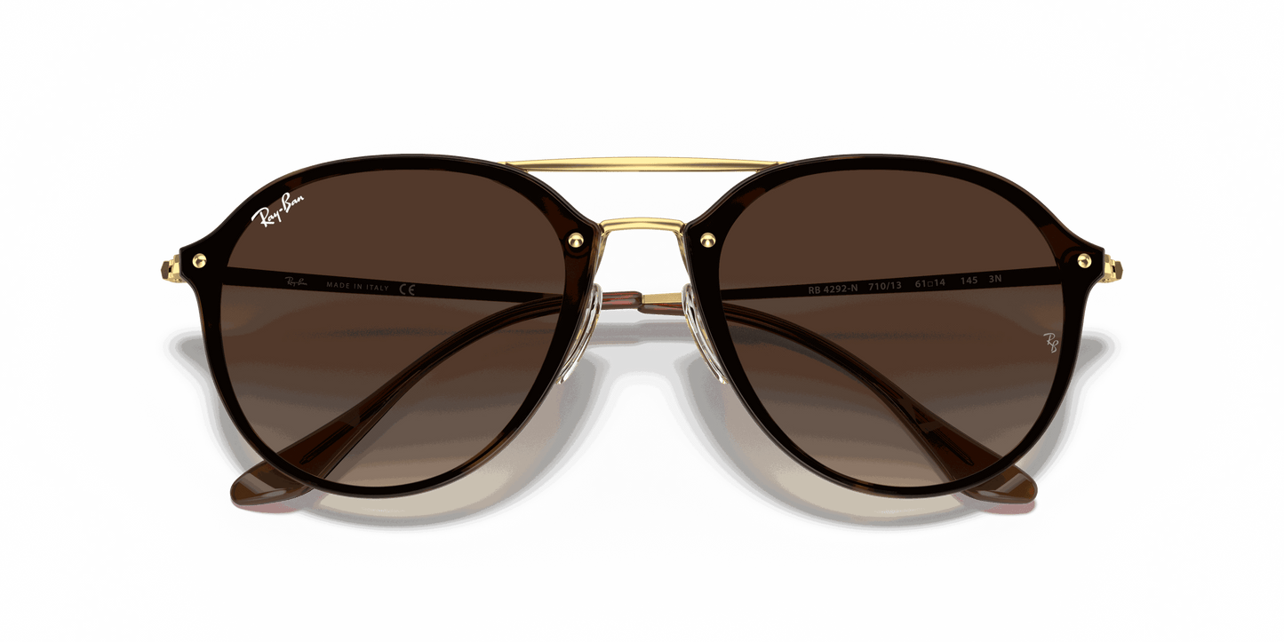 [Brown Gradient Lenses, Polished Light Havana Frame]