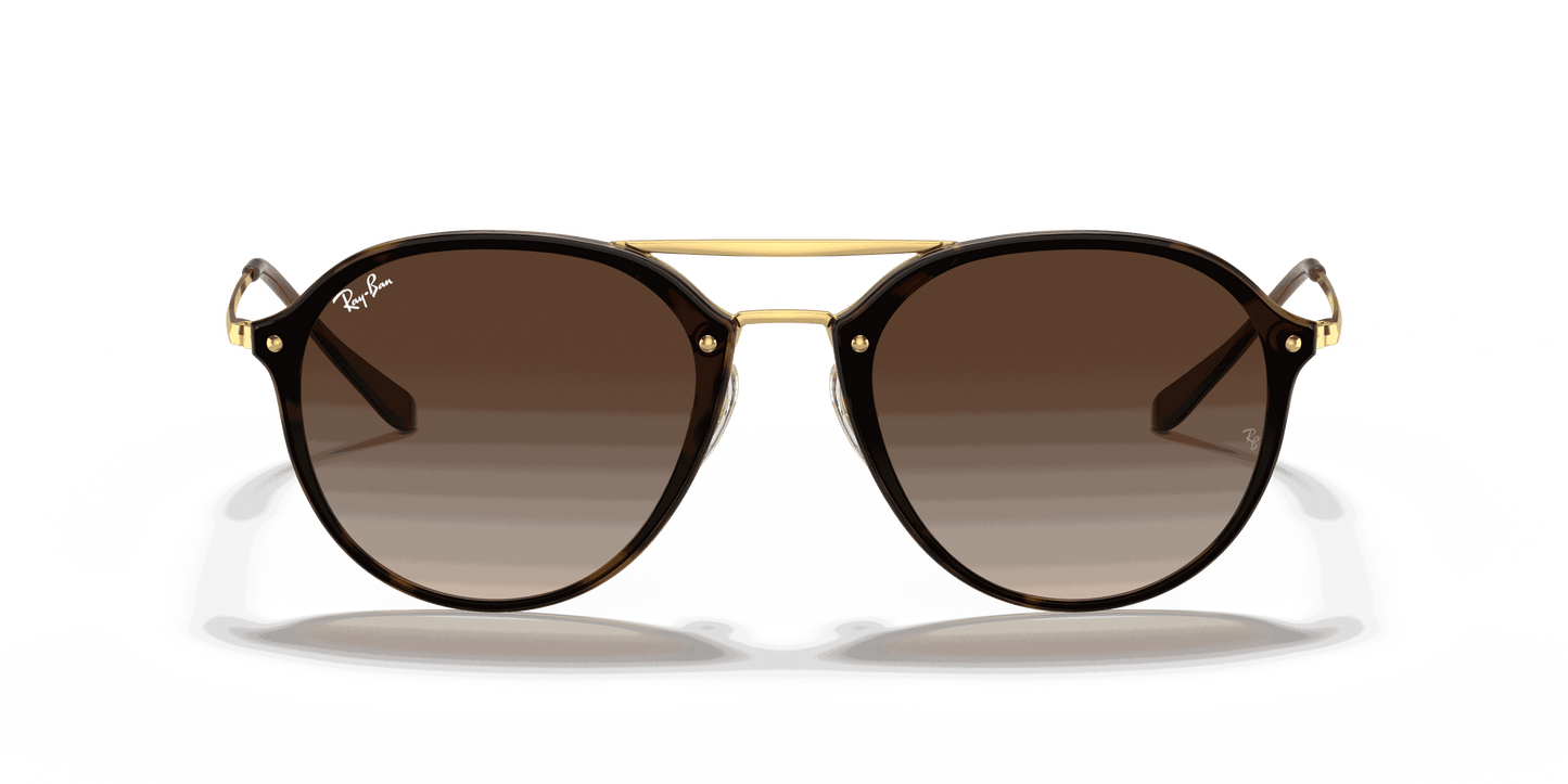 [Brown Gradient Lenses, Polished Light Havana Frame]