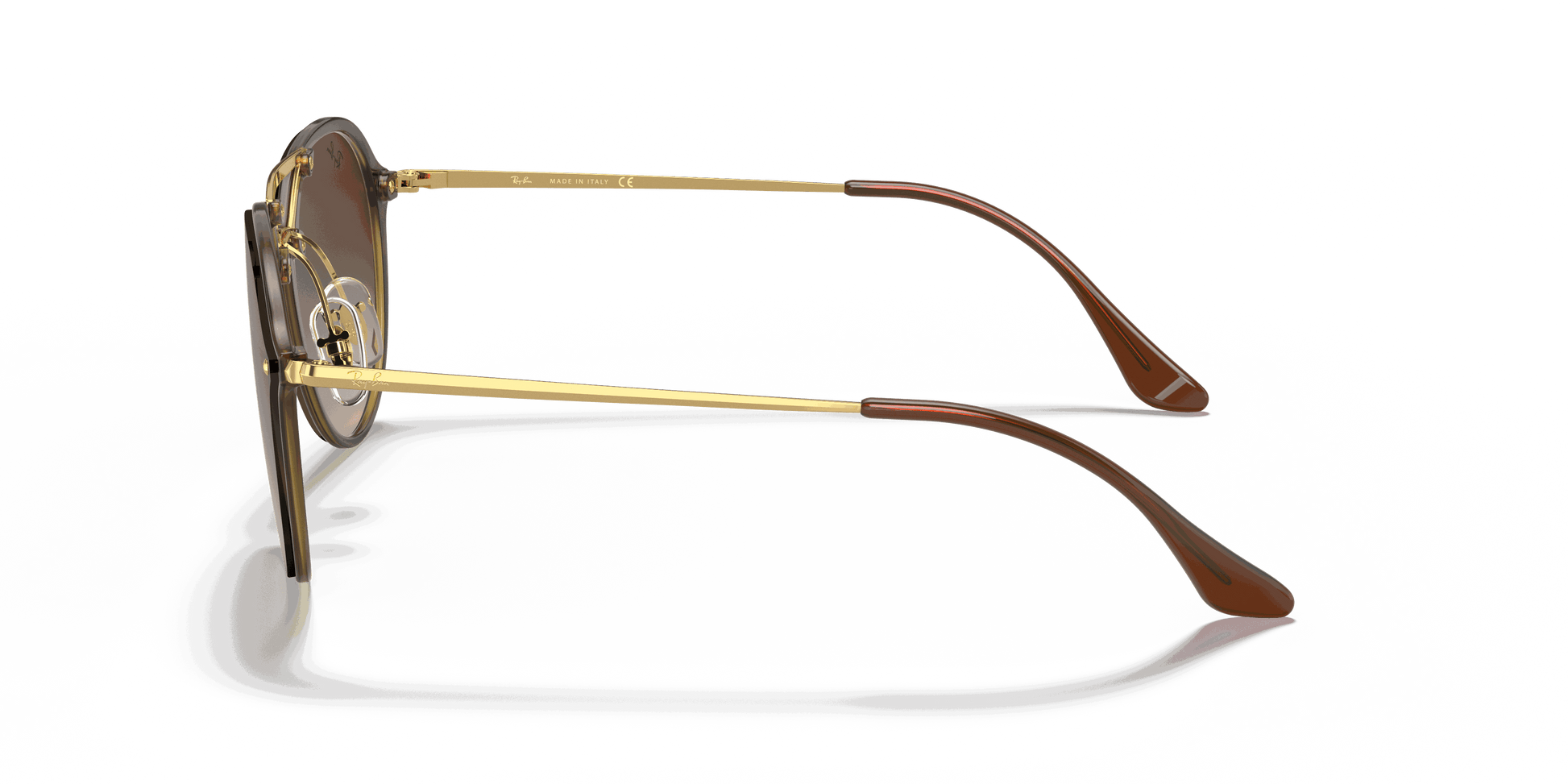 [Brown Gradient Lenses, Polished Light Havana Frame]