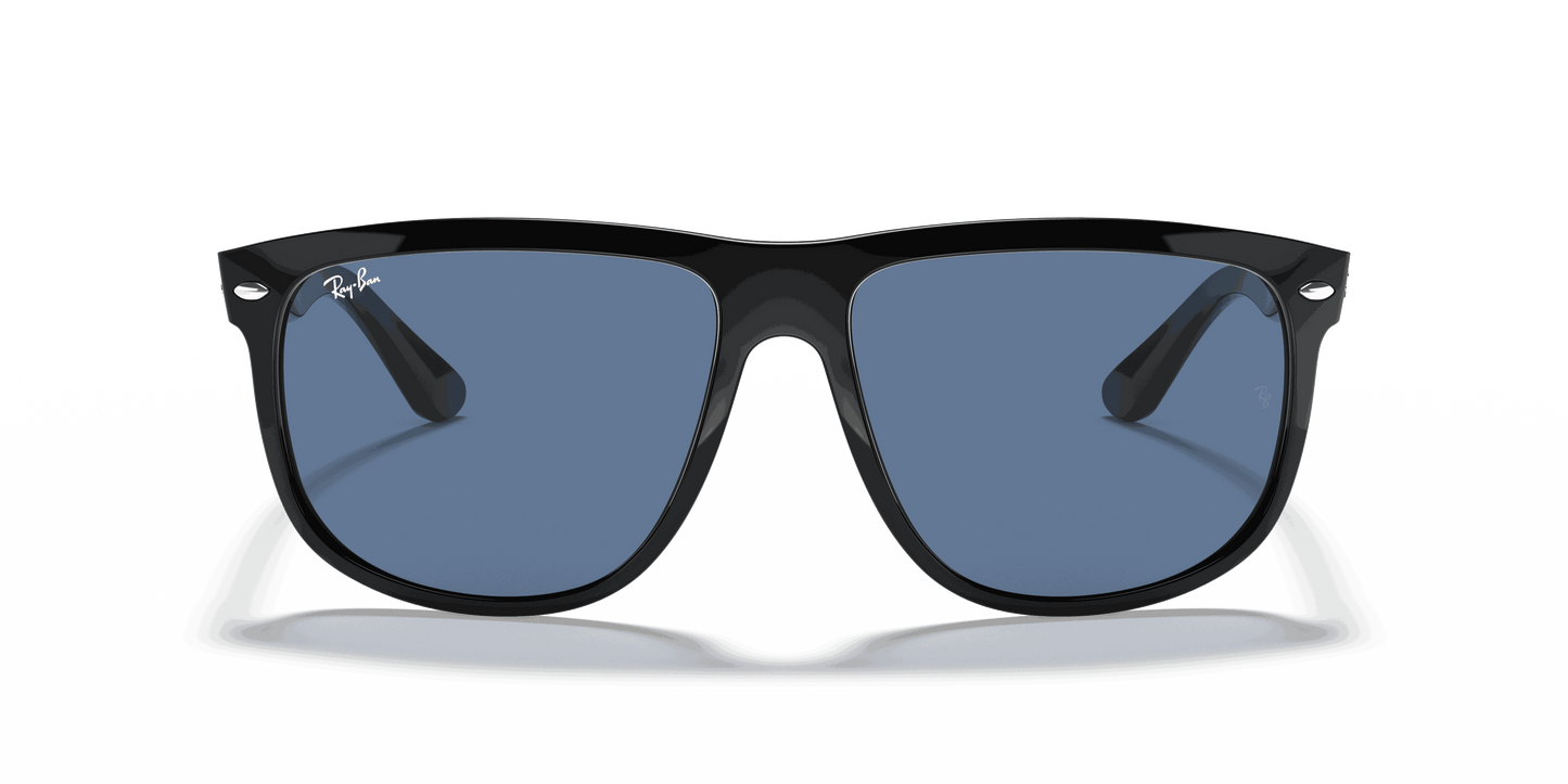 [Dark Blue Lenses, Polished Black Frame]
