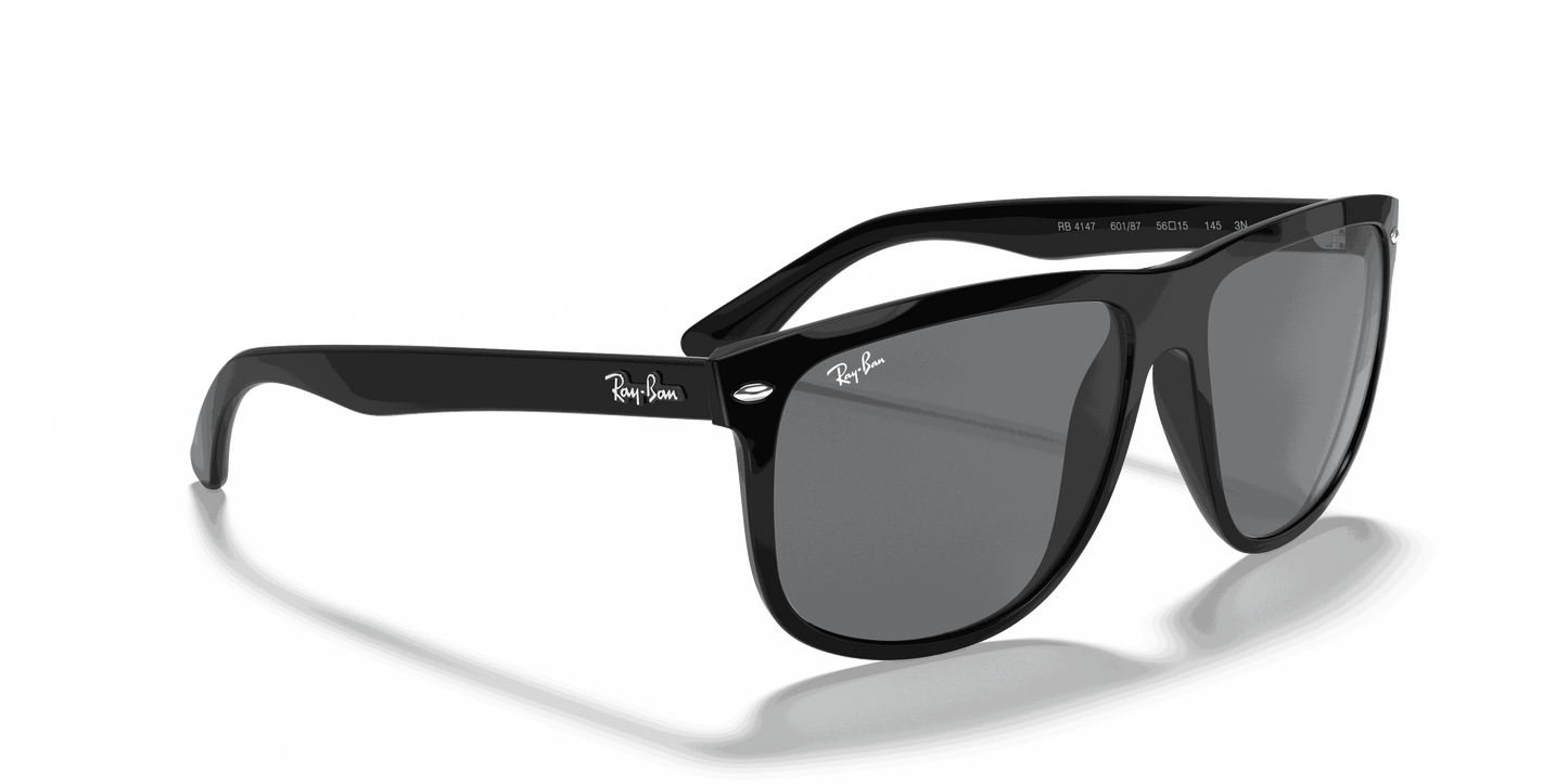 [Grey Lenses, Polished Black Frame]