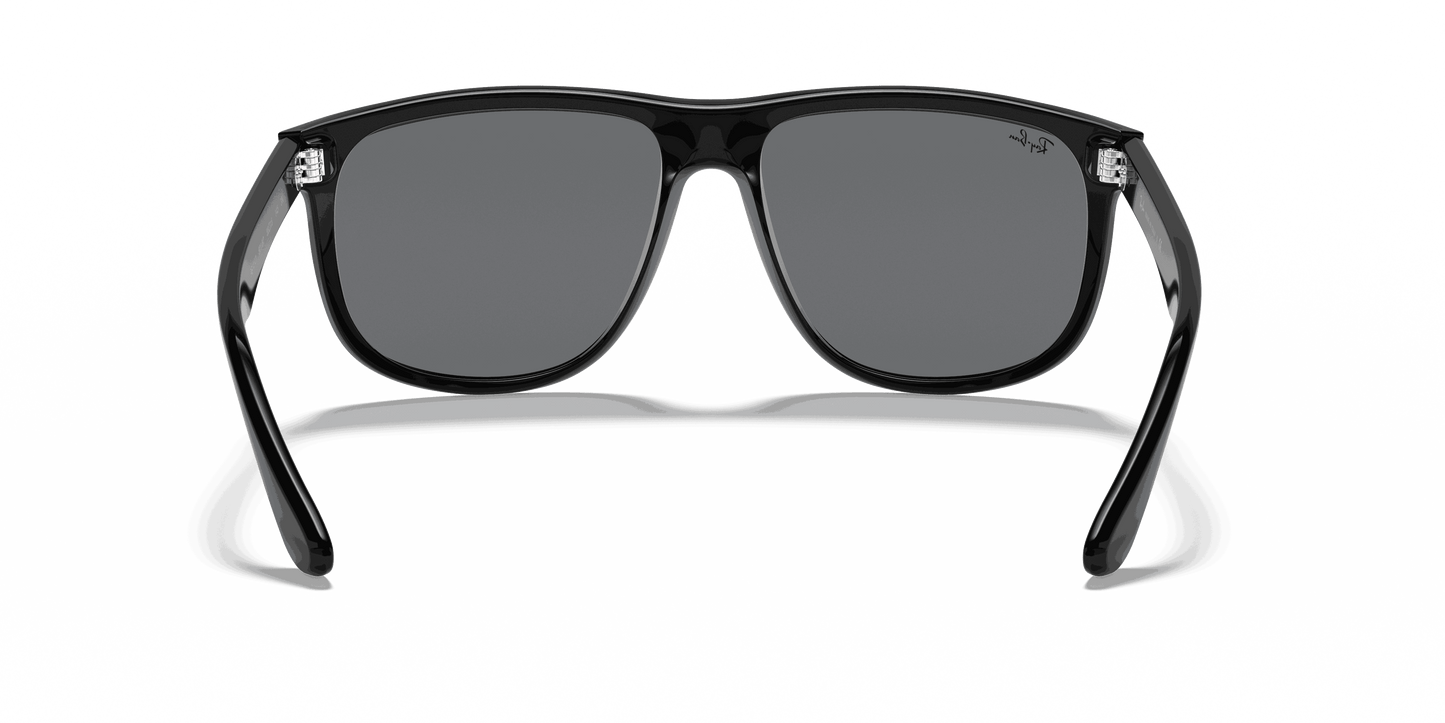 [Grey Lenses, Polished Black Frame]