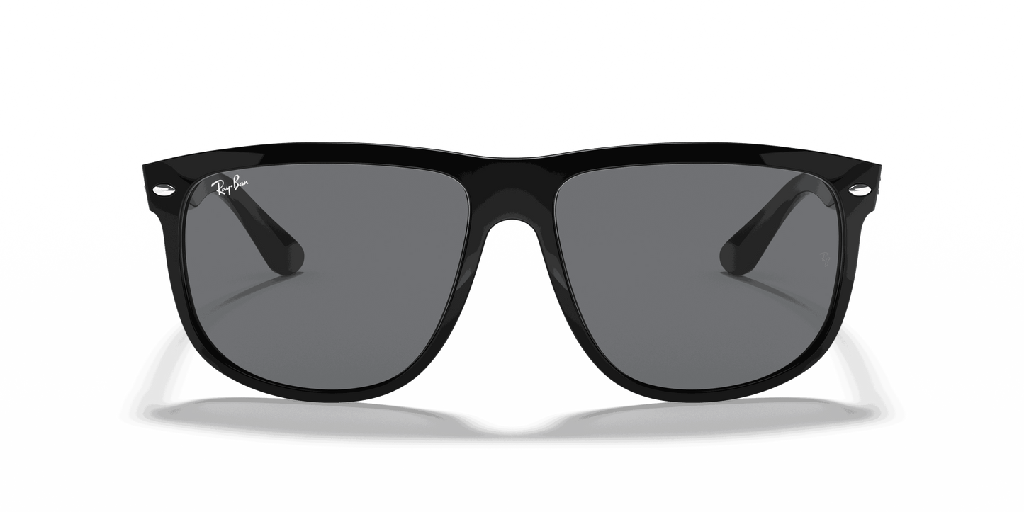 [Grey Lenses, Polished Black Frame]