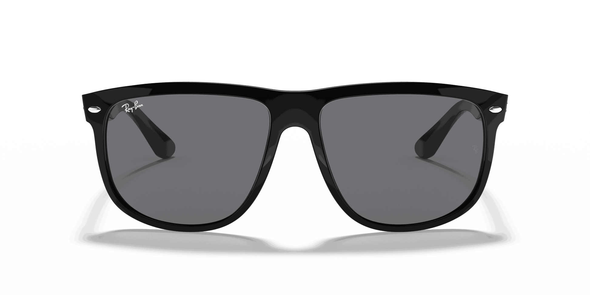 [Grey Lenses, Polished Black Frame]