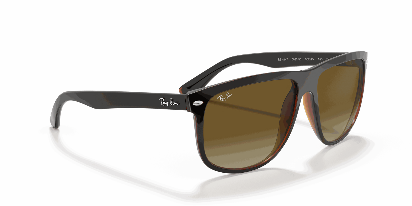 [Brown Gradient Lenses, Polished Black On Brown Frame]