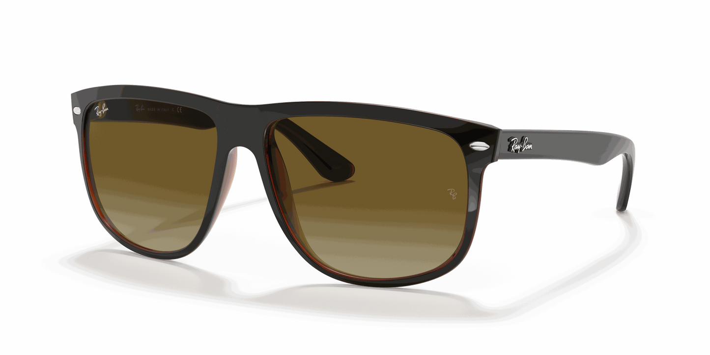 [Brown Gradient Lenses, Polished Black On Brown Frame]