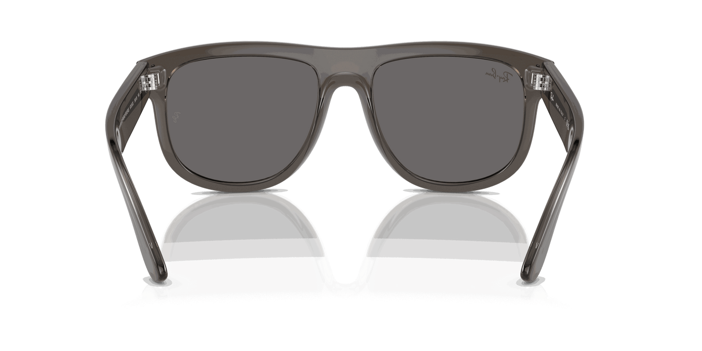 [Silver Lenses, Polished Transparent Dark Grey Frame]