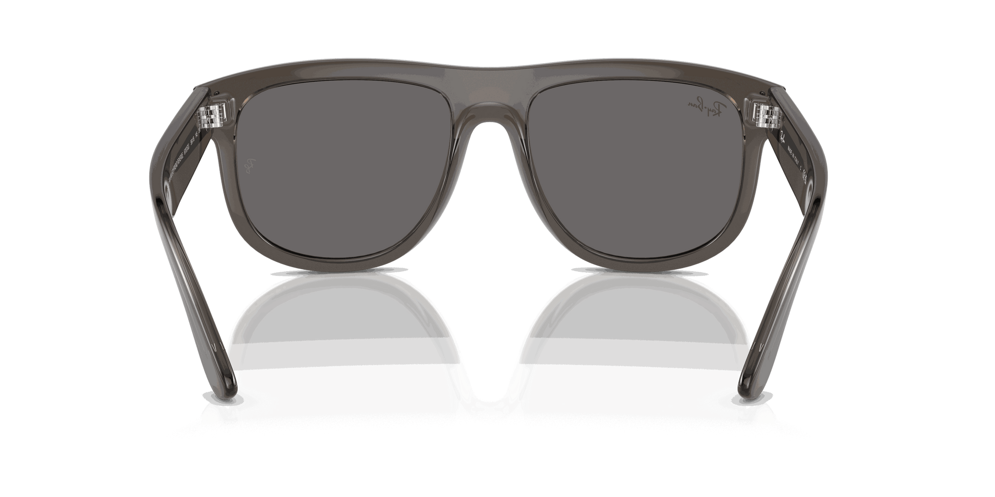 [Silver Lenses, Polished Transparent Dark Grey Frame]
