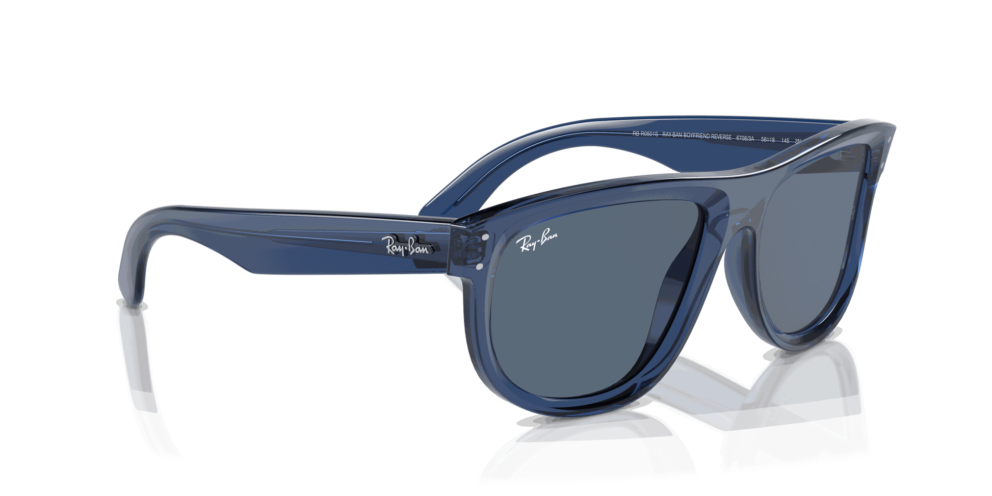 [Blue Lenses, Polished Transparent Navy Blue Frame]