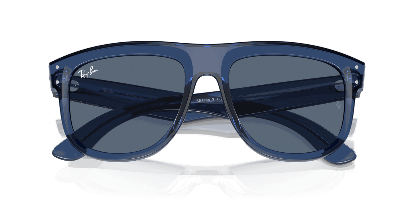 [Blue Lenses, Polished Transparent Navy Blue Frame]