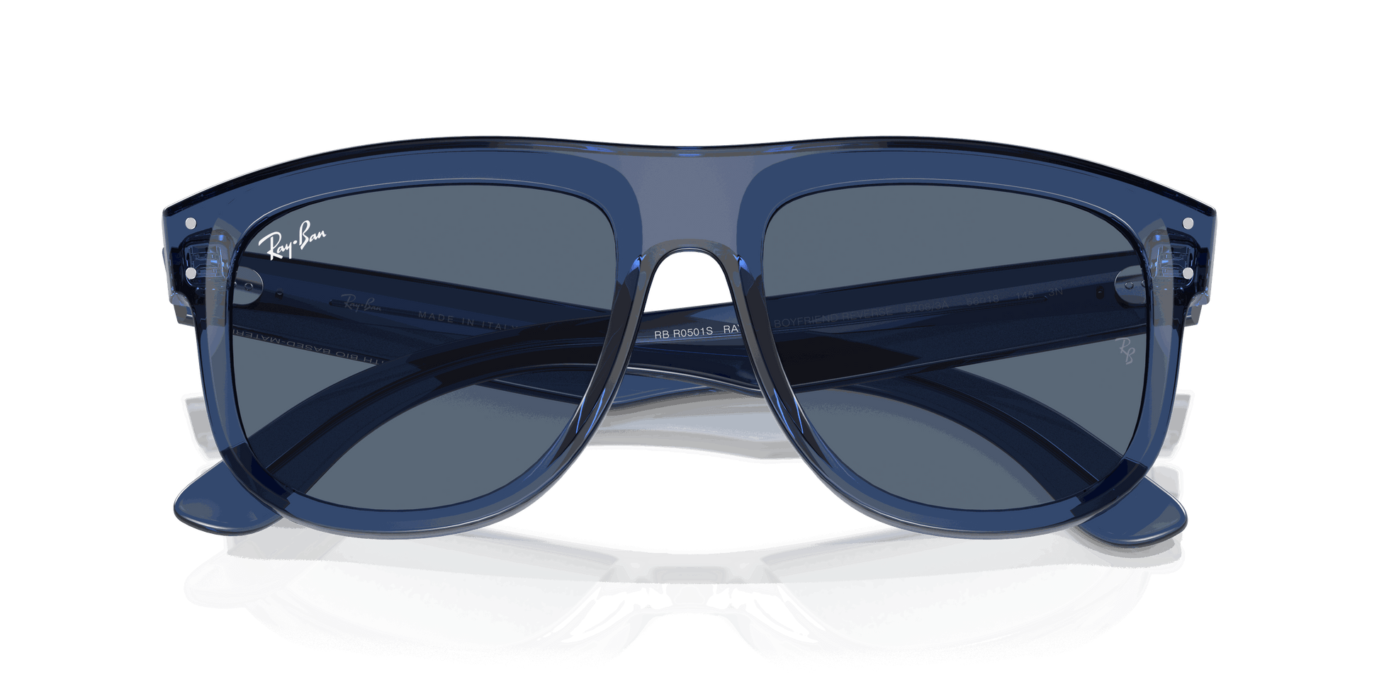 [Blue Lenses, Polished Transparent Navy Blue Frame]