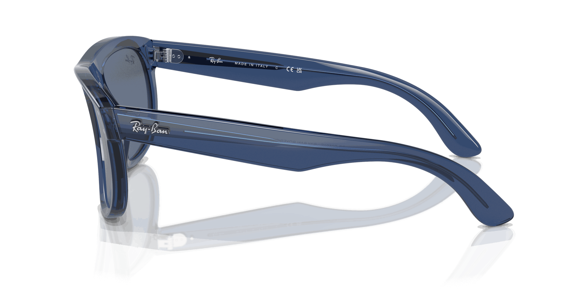 [Blue Lenses, Polished Transparent Navy Blue Frame]