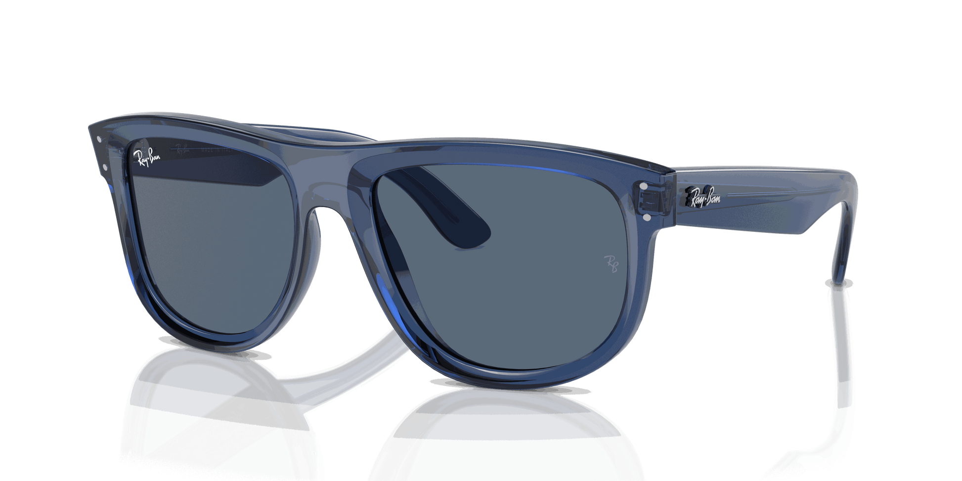 [Blue Lenses, Polished Transparent Navy Blue Frame]