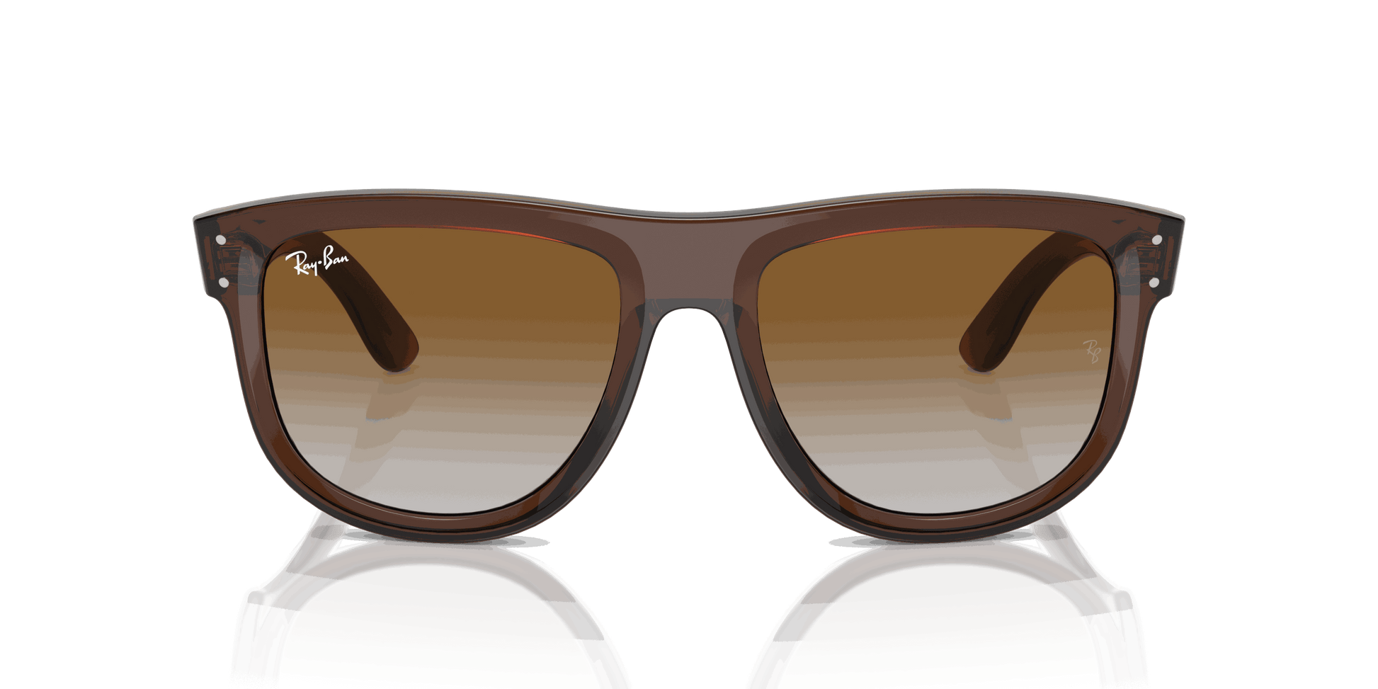 [Brown Lenses, Polished Transparent Brown Frame]