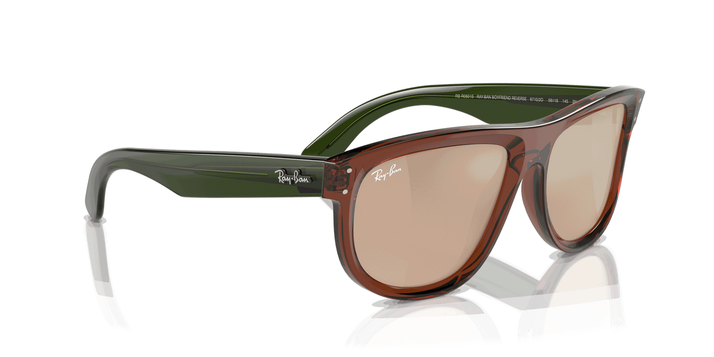 [Light Gold Lenses, Polished Transparent Light Brown Frame]