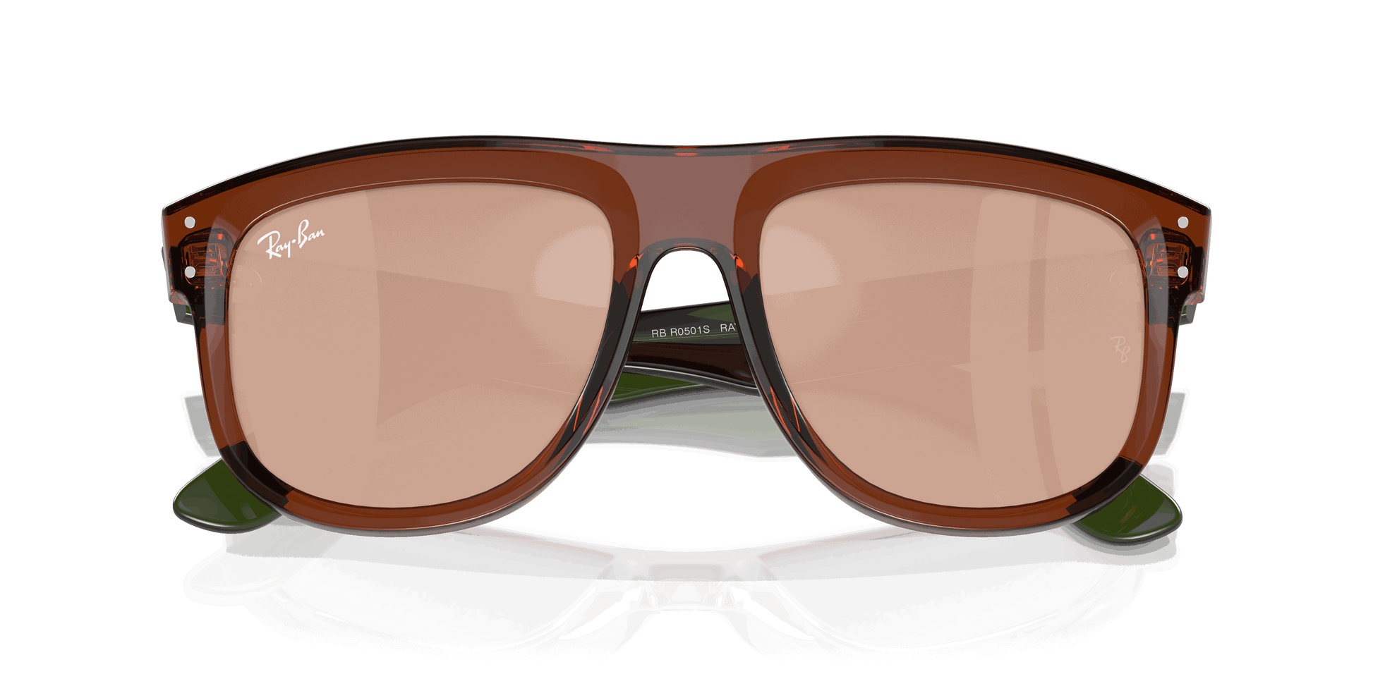 [Light Gold Lenses, Polished Transparent Light Brown Frame]