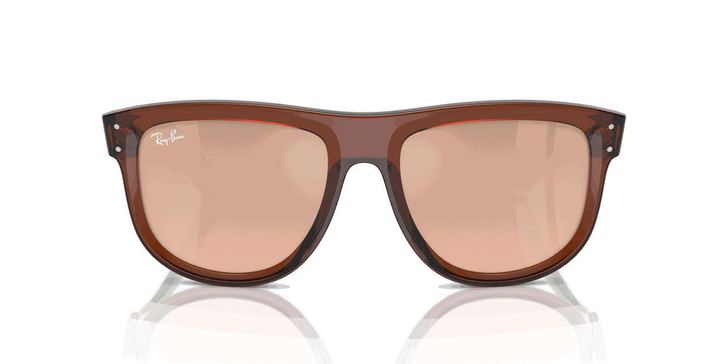 [Light Gold Lenses, Polished Transparent Light Brown Frame]