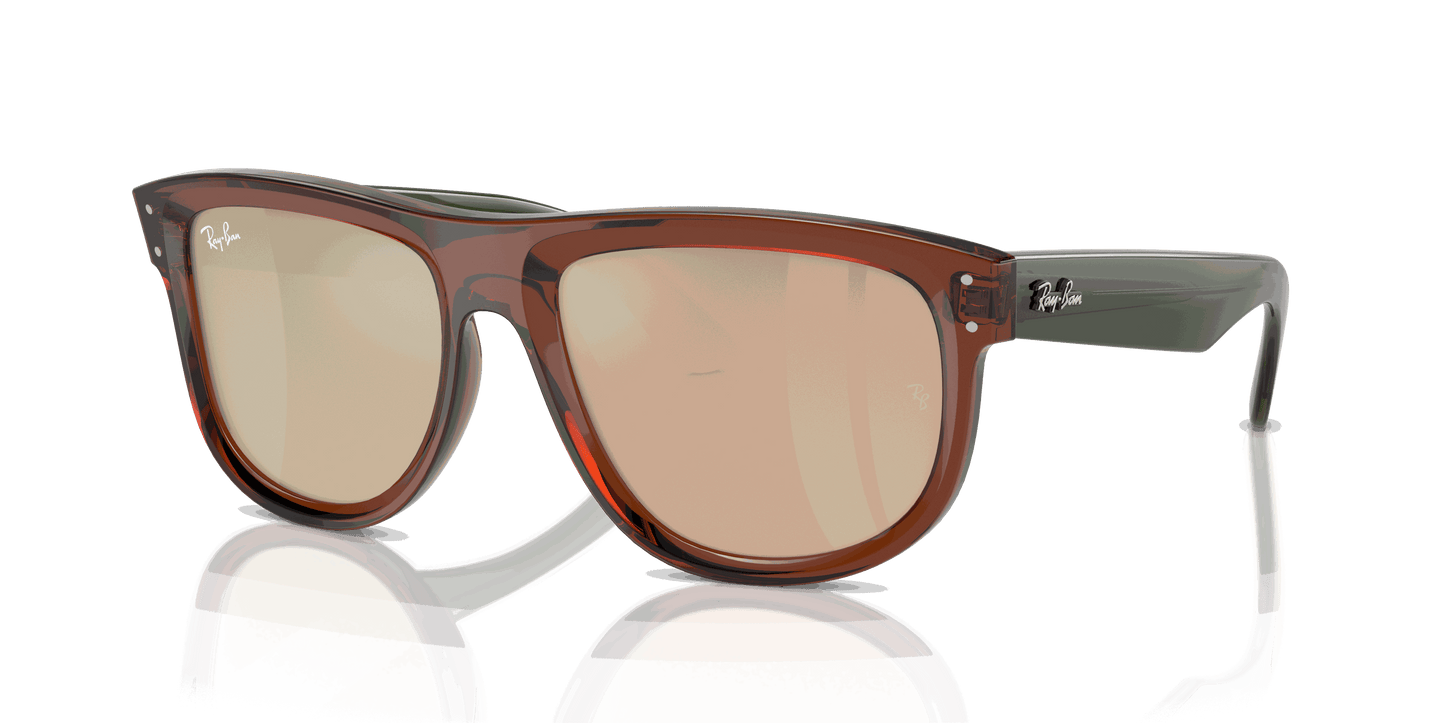 [Light Gold Lenses, Polished Transparent Light Brown Frame]