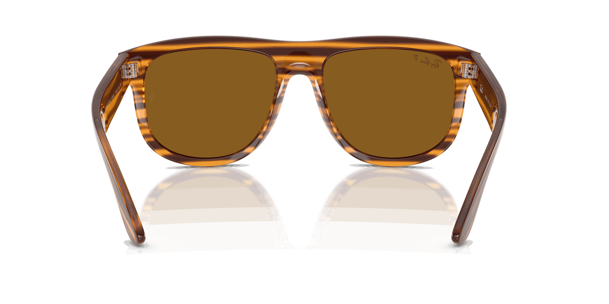 [Polar Dark Brown Lenses, Polished Striped Havana Frame]
