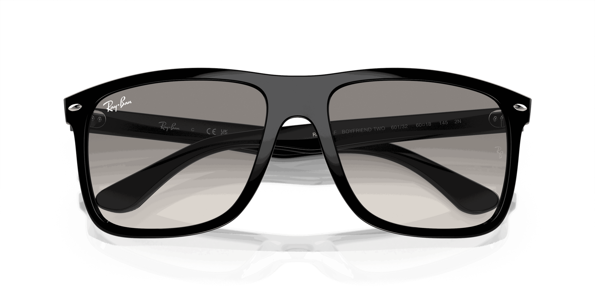 [Light Grey Lenses, Polished Black Frame]
