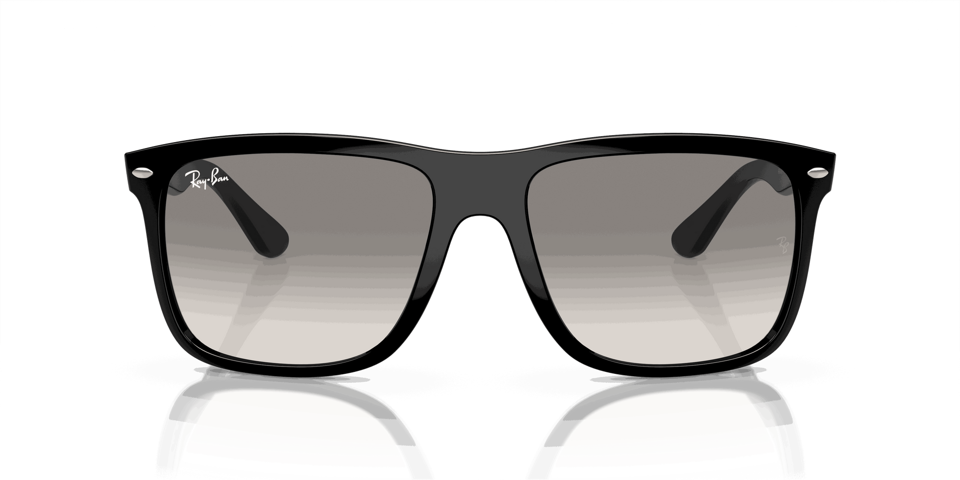 [Light Grey Lenses, Polished Black Frame]
