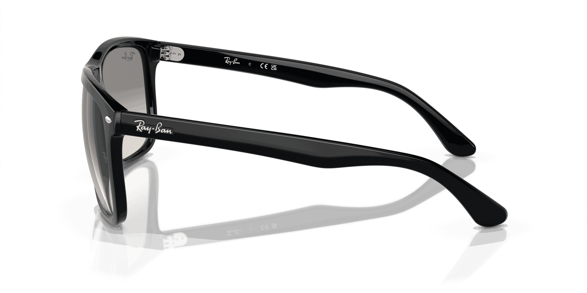 [Light Grey Lenses, Polished Black Frame]