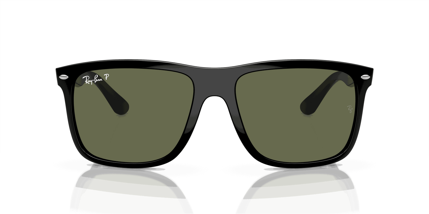 [Green Lenses, Polished Black Frame]