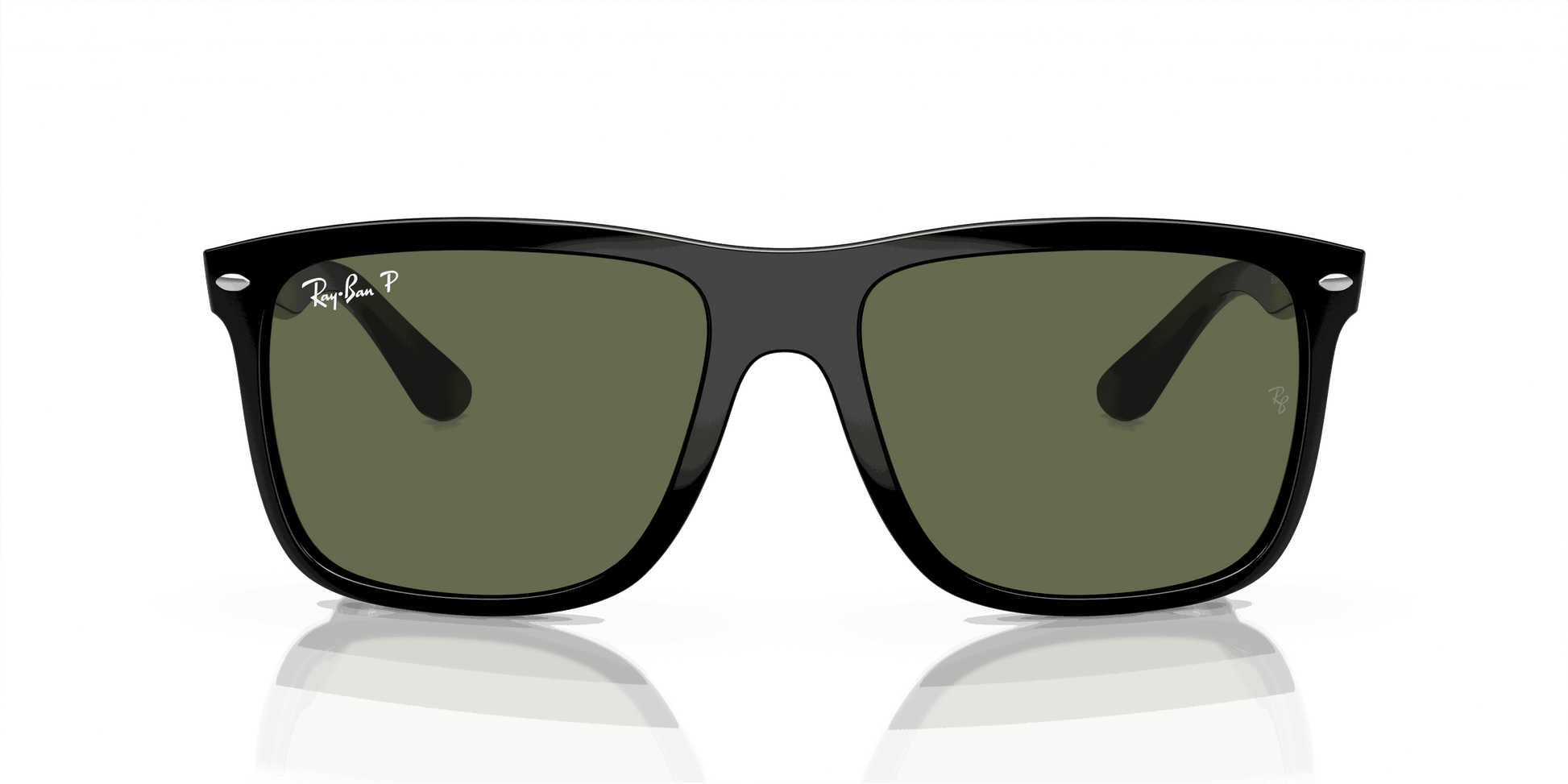 [Green Lenses, Polished Black Frame]