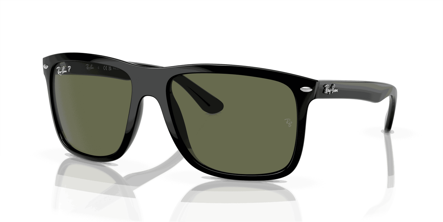 [Green Lenses, Polished Black Frame]