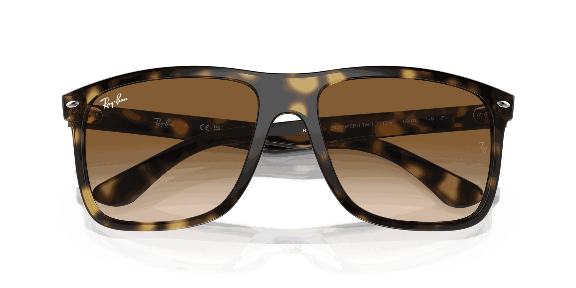 [Clear/Brown Lenses, Polished Havana Frame]