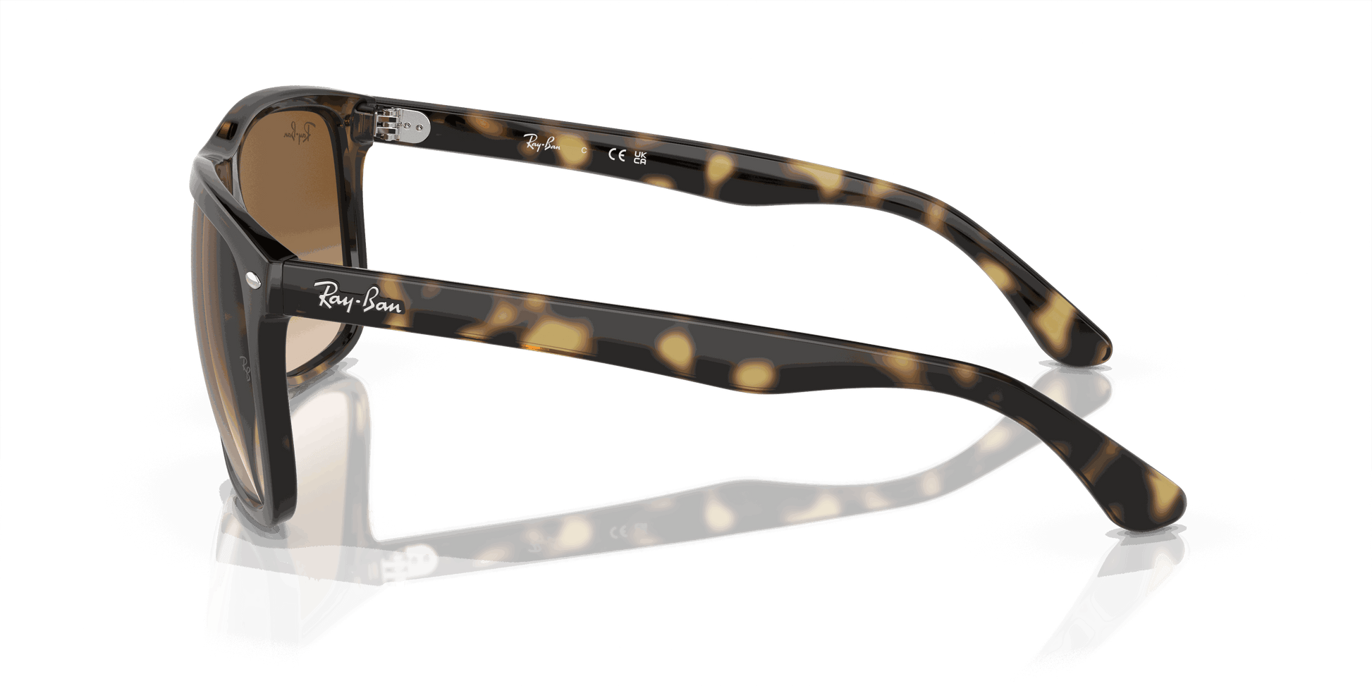 [Clear/Brown Lenses, Polished Havana Frame]