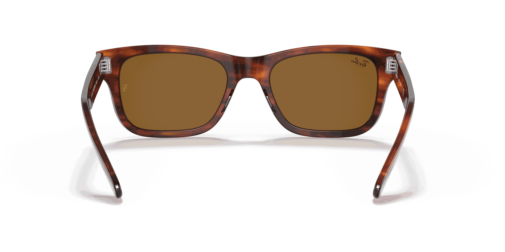 [B-15 Brown Lenses, Polished Striped Havana Frame]