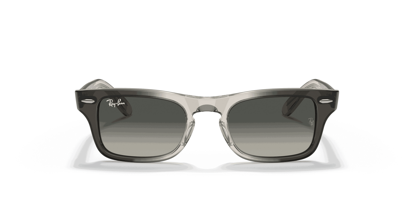 [Gradient Grey Lenses, Polished Transparent Grey Frame]